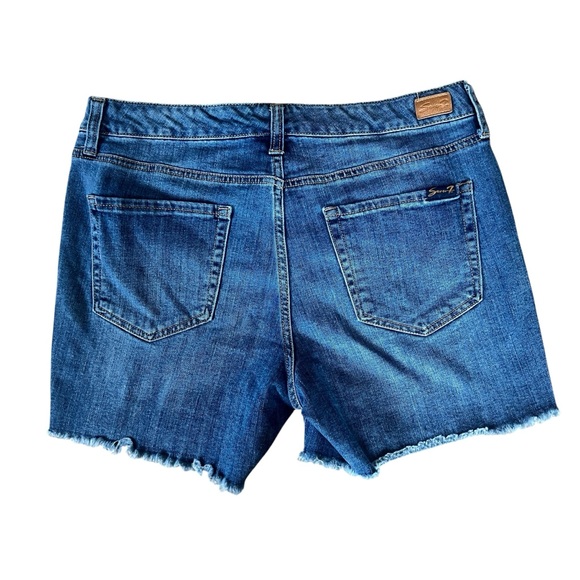 Seven 7 Bundle Weekend Short denim shorts 12 light wash mid-rise‎ casual summer - Picture 9 of 14